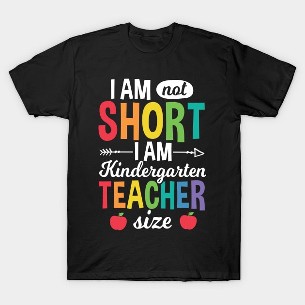 Funny Kindergarten Teacher Size Back To School Gift T-Shirt by HCMGift